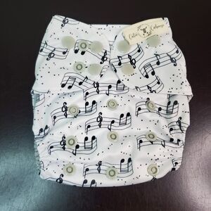 Cutie Caboose Newborn Pocket Diaper NEW Sheet Music Notes AWJ